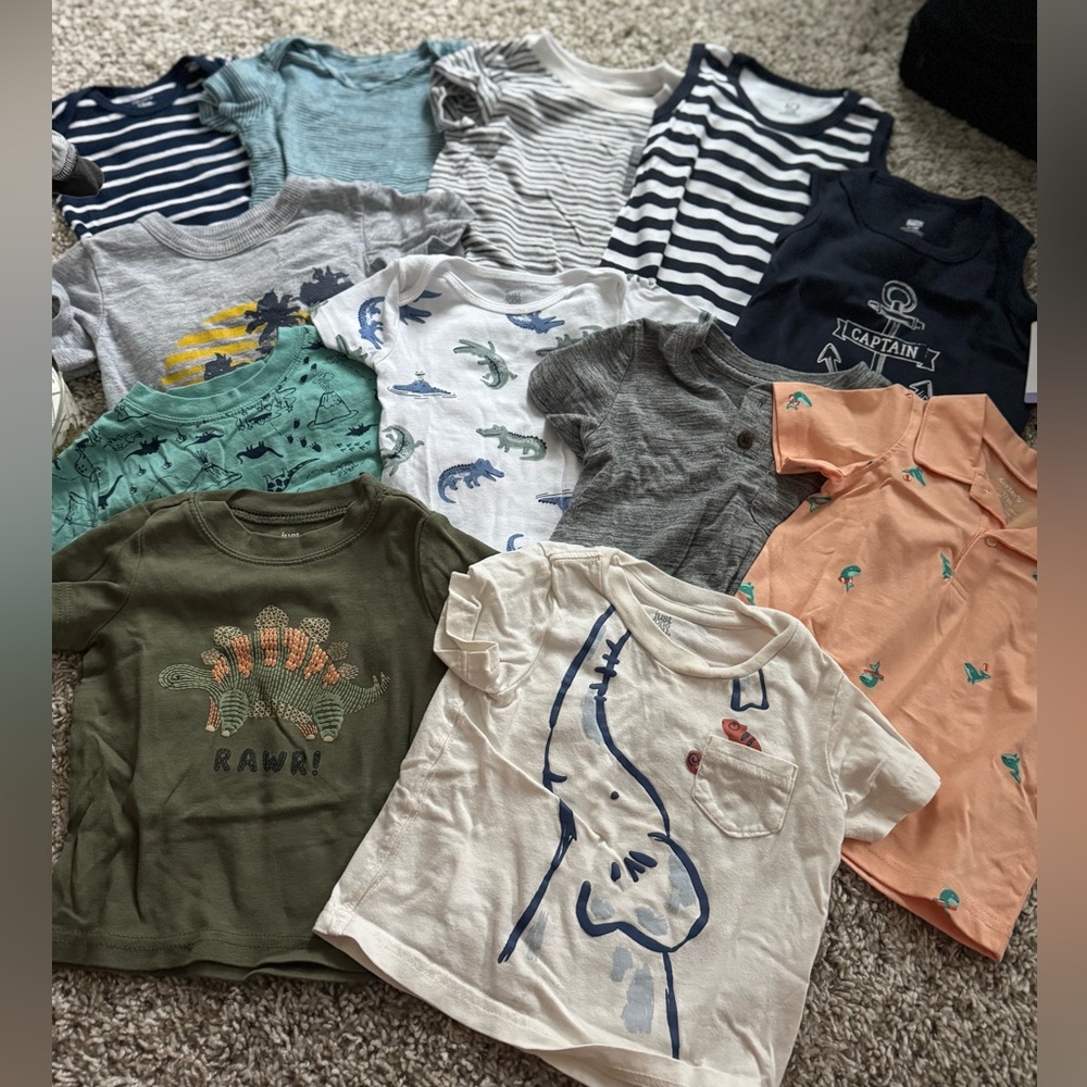 12 month baby boy shirts and onesies
